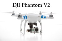 Zdalnie sterowany dron firmy DJI Phantom V2 z gimbalem 3axis
